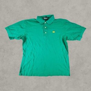 Masters Collection Polo Shirt Mens Medium Green Short Sleeve Golf‎ Casual